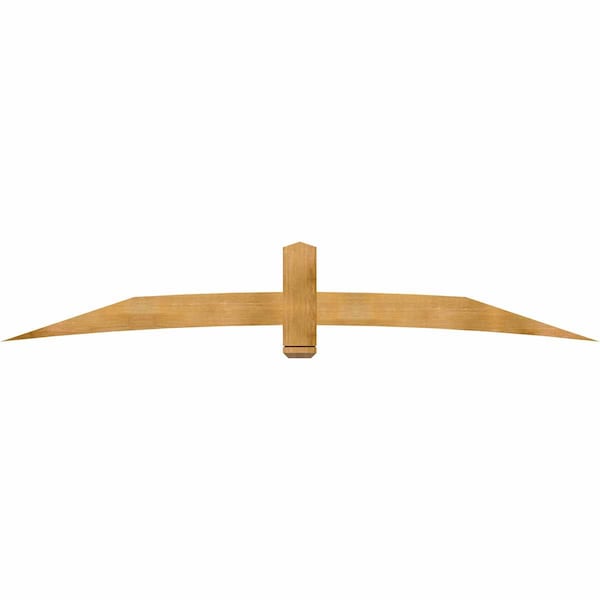 Ekena Millwork Bellingham Rough Sawn Timber Gable Bracket, Western Red Cedar, 108"W x 18"H x 2"D x 6"F, 4/12 Pitch GBW108X18X0206BEL00RWR - main
